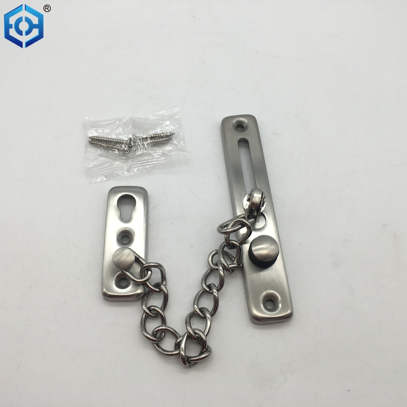 Stainless Steel Door Chain Lock Anti-theft Security Guard Latch Home Hotel Door Lock Bolt Buckle