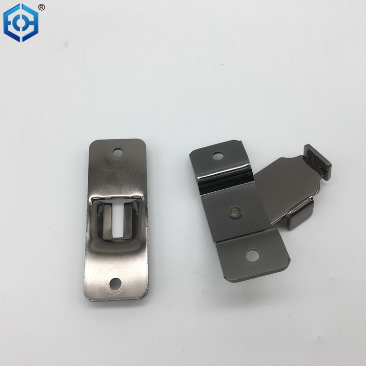 90 Degree Stainless Steel  Barn Door Right Angle Folding Door Lock Curved Door Buckle