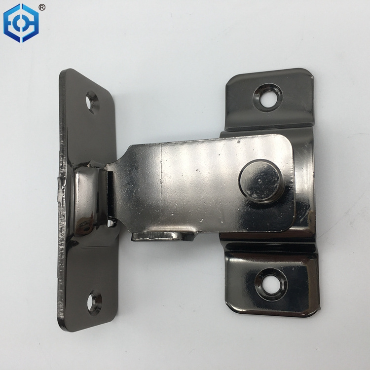 90 Degree Stainless Steel  Barn Door Right Angle Folding Door Lock Curved Door Buckle