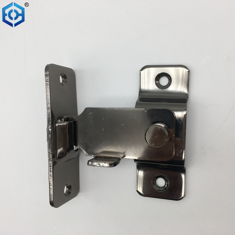 90 Degree Stainless Steel  Barn Door Right Angle Folding Door Lock Curved Door Buckle