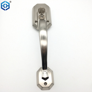 Satin Nickel Zinc Alloy Keyless Entry Door Knob And Deadbolt Entry Door Lock