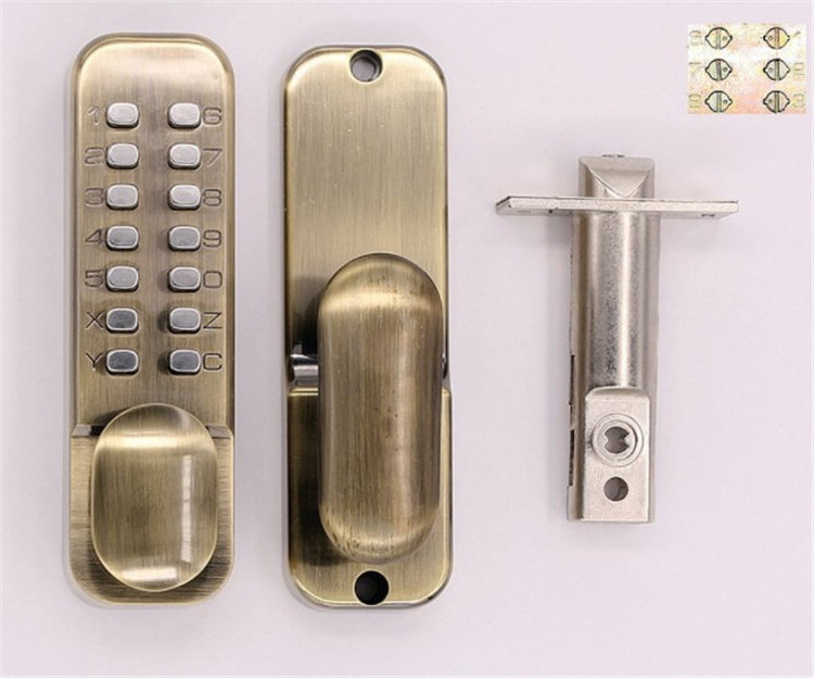 3rd Generation Mechanical code digital combination pushbutton door lock Combination door lock mechanical dimple lock