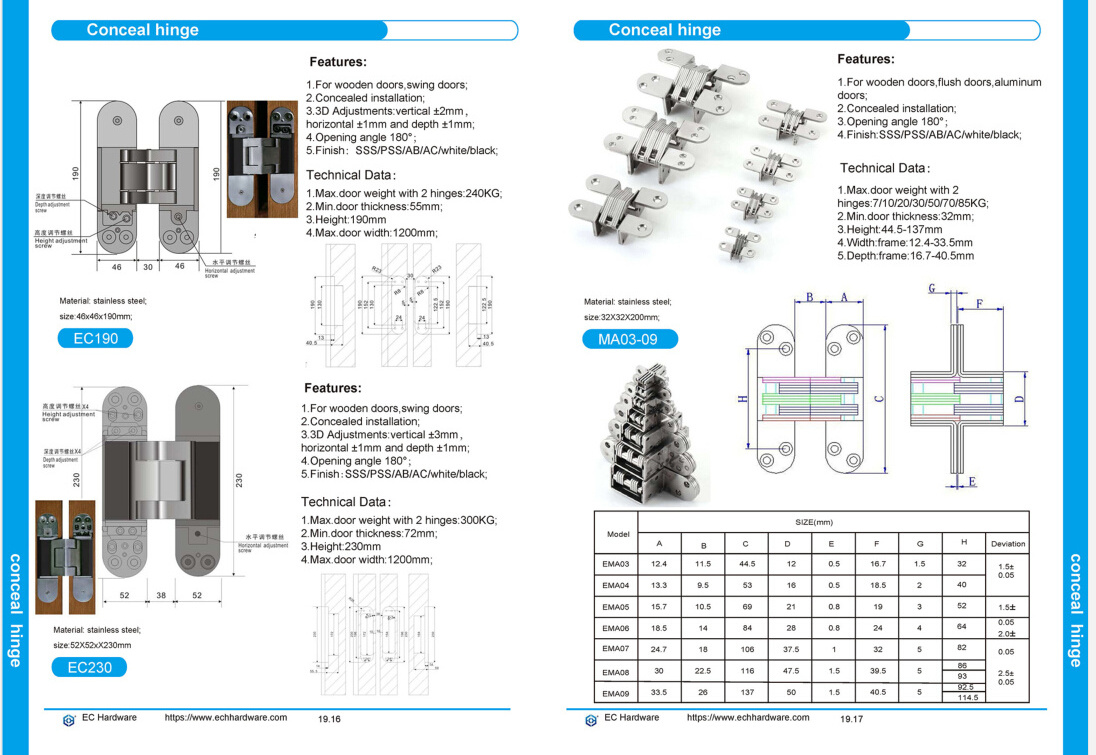 stainless steel 360 degree rotary pivot hinge door rotating door pivot hinges - silver