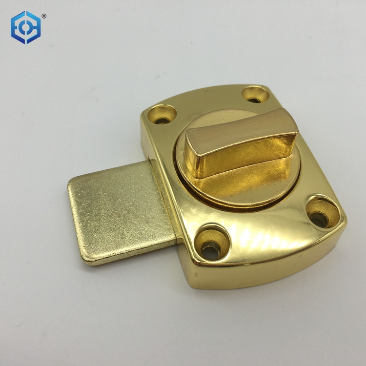 Barrel Bolt Zinc Alloy Golden Finish Slide Surface Door Bolt