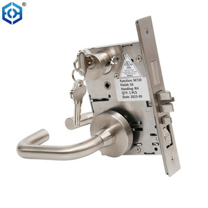 American Style  Approval Heavy Duty Mortise Door Lock for Fire Door Function Classroom