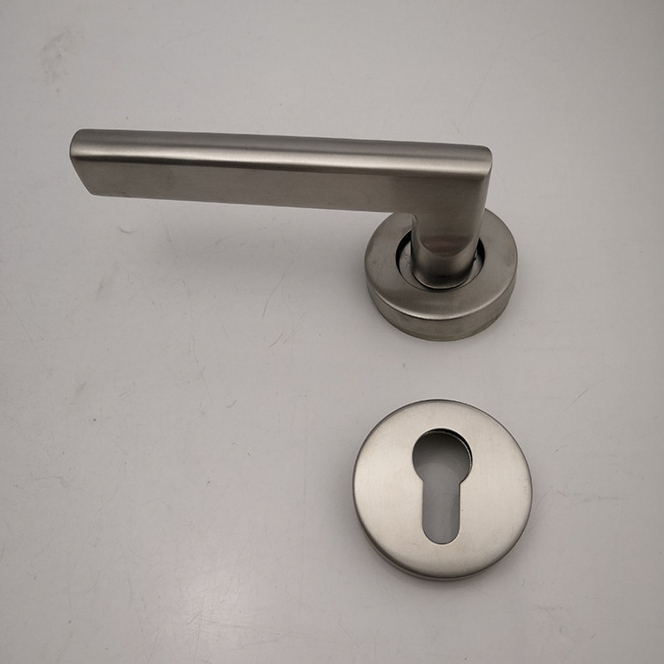 modern Stainless Steel  Hotel Home Villa Interior Door Pull  Lever Handle