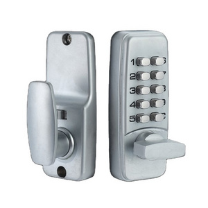 14-Button Keypad Code combination mechanical door lock with handle for wooden  door