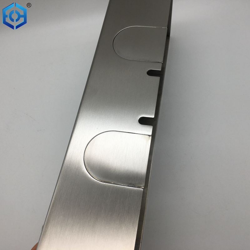 Stainless steel door closer cover that can be tailored to suit project requirements