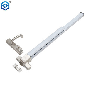 Stainless Steel Push Bar Panic Exit Device with Exterior Lever