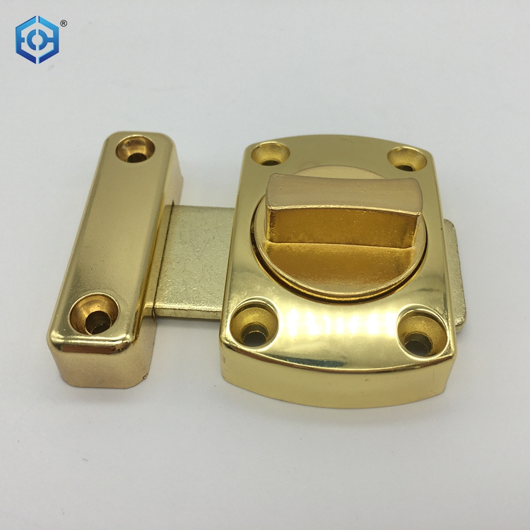 Barrel Bolt Zinc Alloy Golden Finish Slide Surface Door Bolt