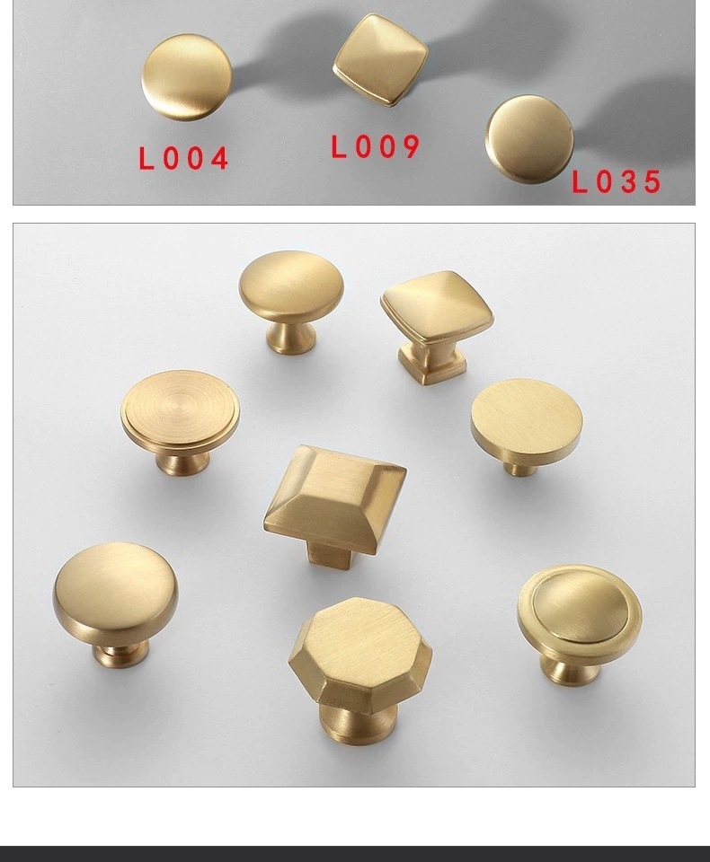 Kitchen Cabinet Antique Drawer Wardrobe Handles Heavy Duty Furniture Handle and Knobs Hardware Brass European Bedroom Office ECH