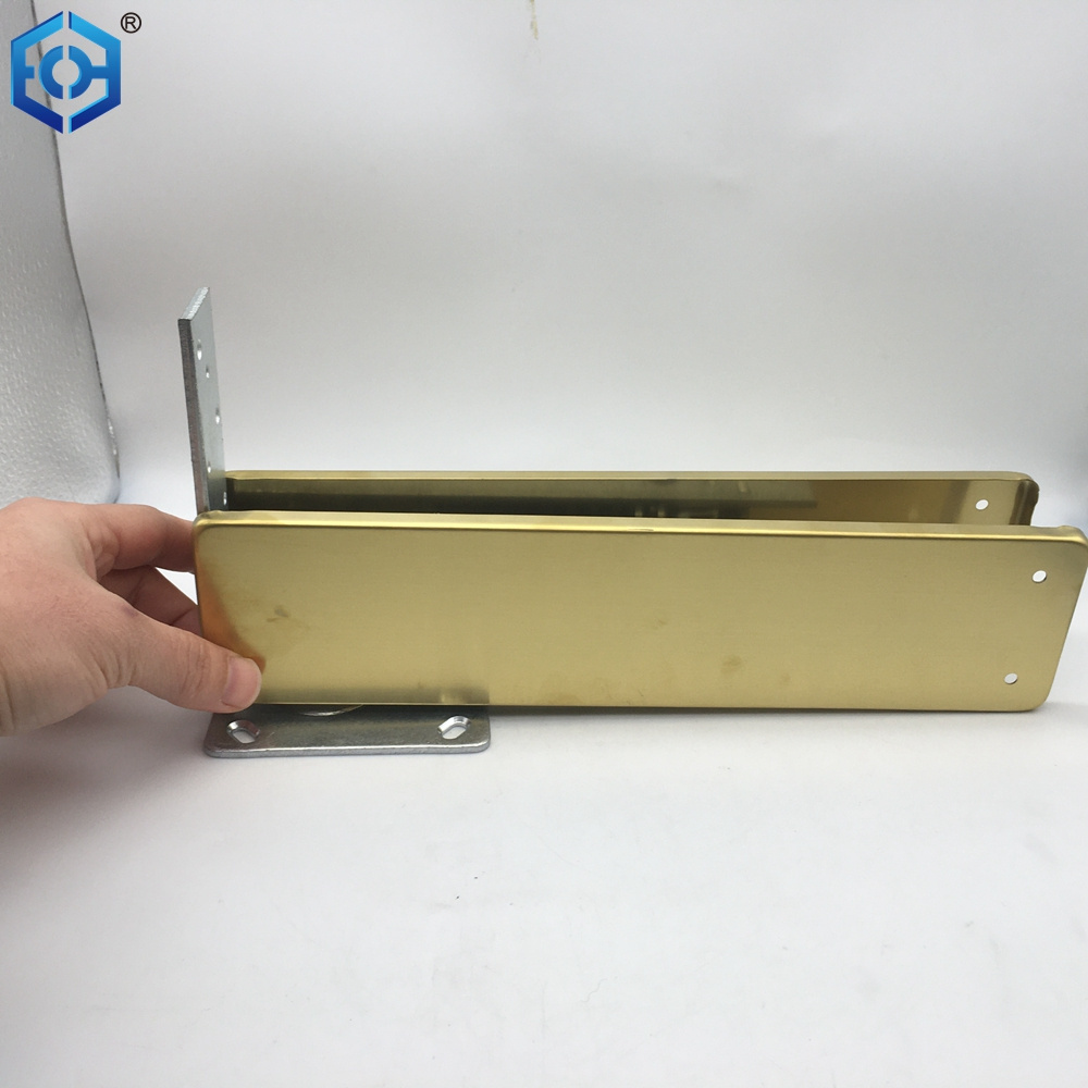 Golden Stainless Steel Double Action Floor Spring Hinge with Stainless Steel Cover Plates