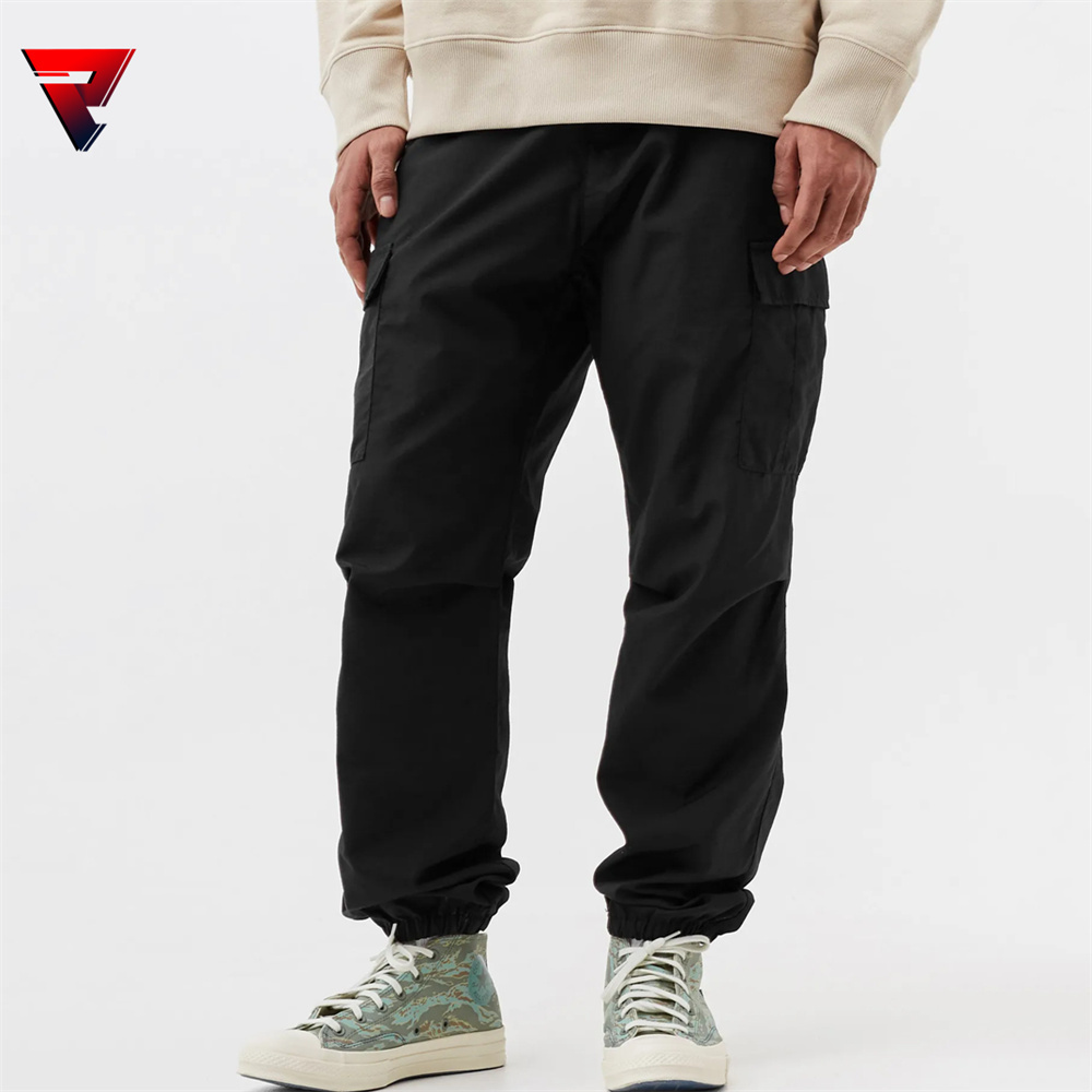 Custom Fashion Loose High Quality Jogging Drawstrings Hip-Hop Khaki 6 Pocket Baggy Cargo Men Street Wear Pants