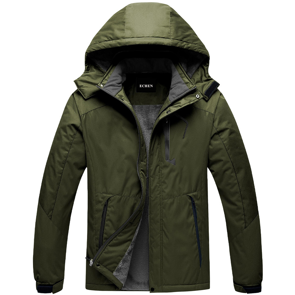 Premium Quality Custom Windproof Mens Long Winter Coat Parka Overcoat Jacket With Removable Hooded Men's Fashion Jackets