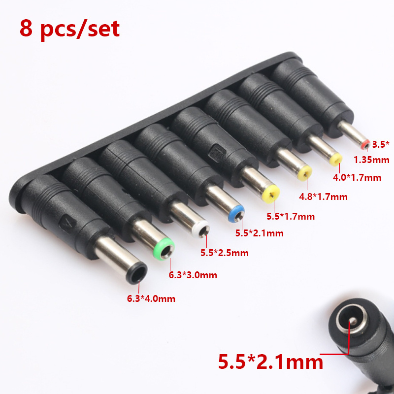 10PCS/Set 5.5x2.1mm Universal Male Jack Connector for DC to DC Plugs AC Power Adapter Computer Cables Connectors Notebook Laptop