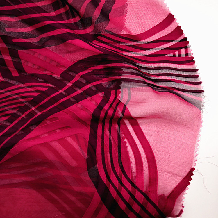 custom burnout silk viscose velvet, viscose silk burnt out fabric