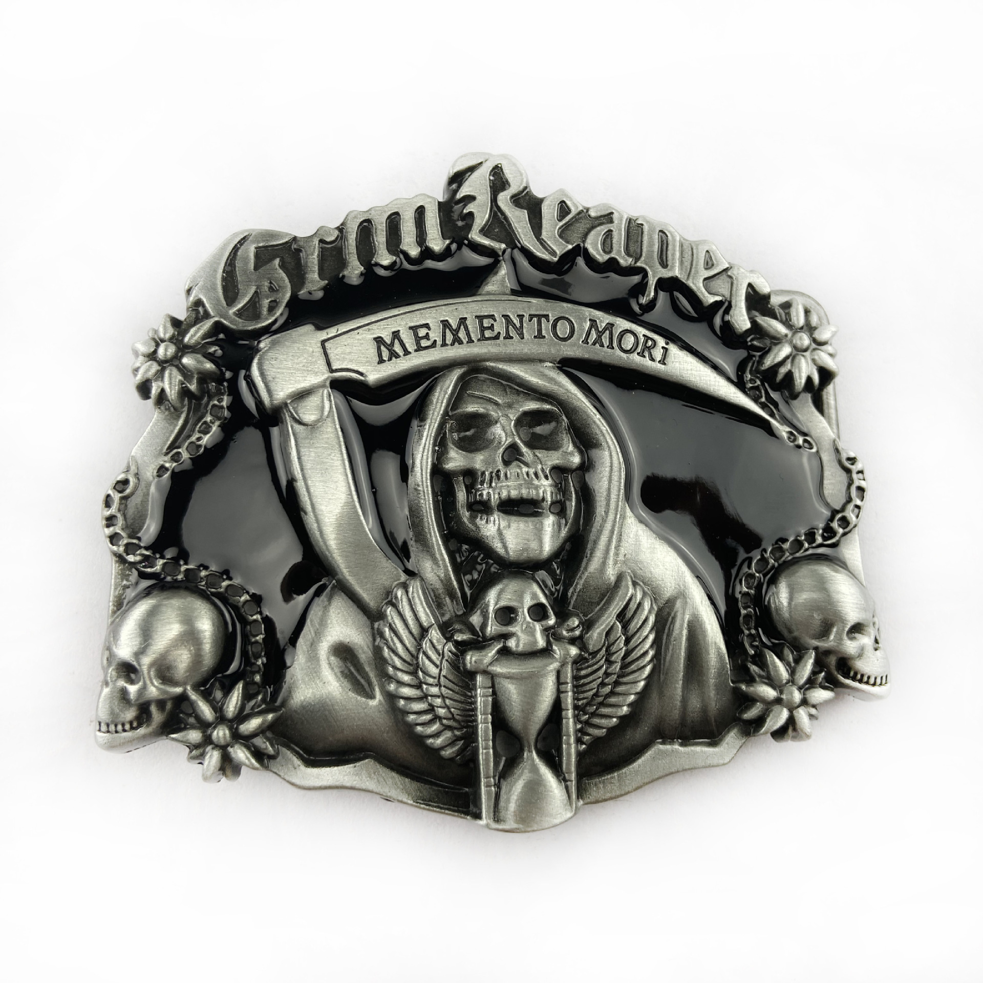 New design custom 3d punk western metal belt buckle stainless steel zinc alloy skull belt buckle