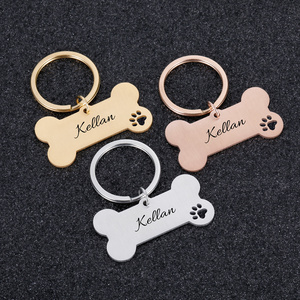 Personalized Custom Stainless Steel Pet Dog Tags Engraving Anti-lost Dog Cat Nameplate Collars Dog Tag