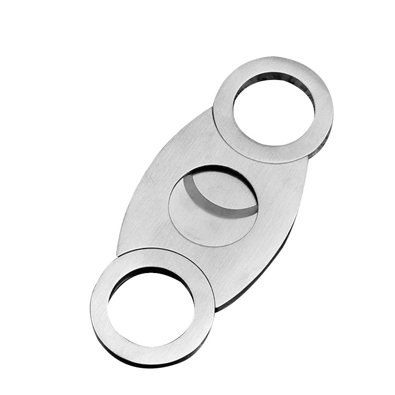 Factory hot sale personalized custom logo cigar-cutter luxury stainless steel cigar scissors portable cigar cutter