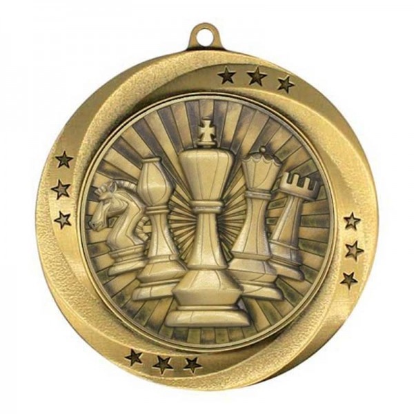 Manufacture free design custom zinc alloy metal 3d medal chess race medal