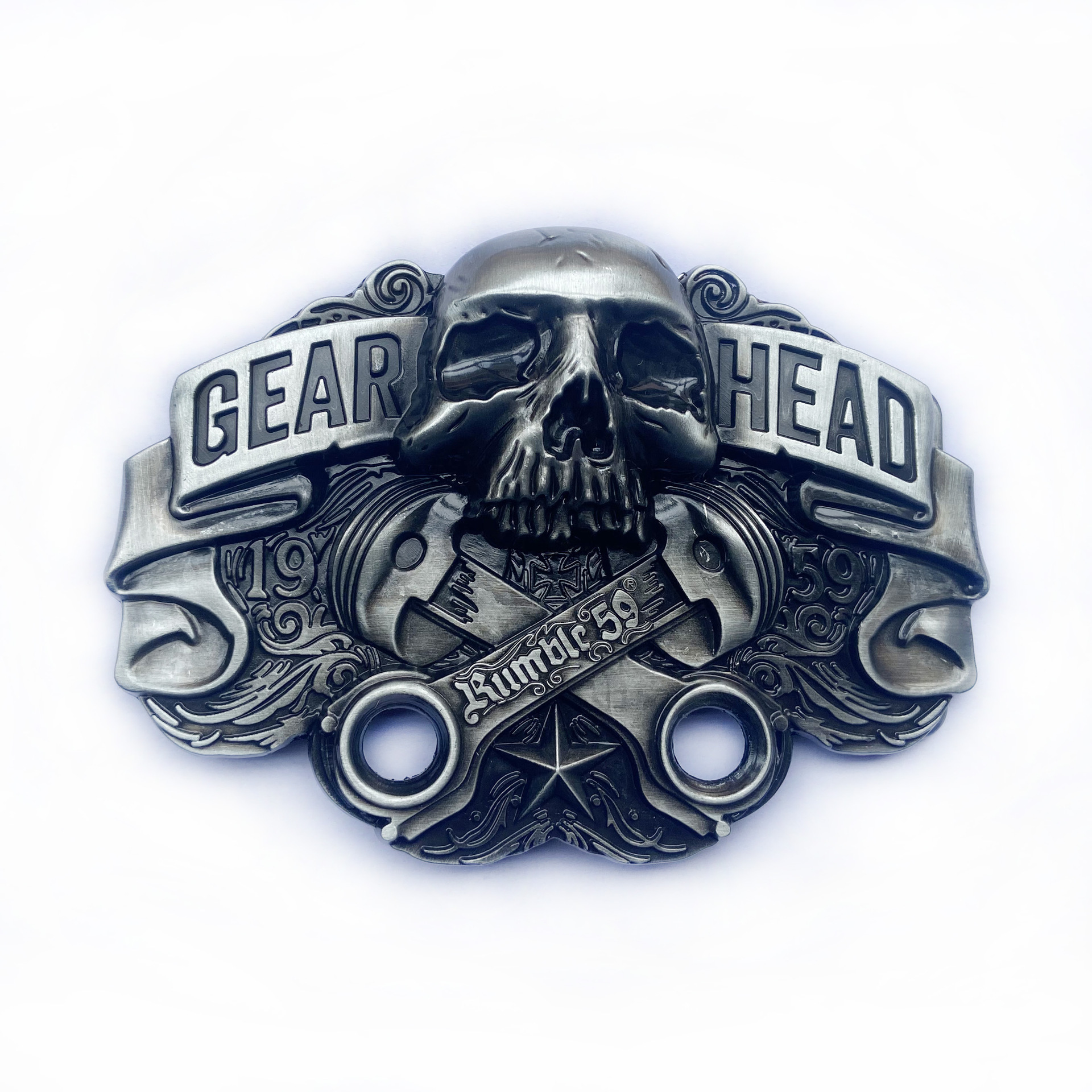 New design custom 3d punk western metal belt buckle stainless steel zinc alloy skull belt buckle