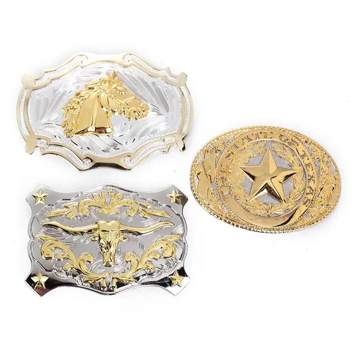 Wholesale custom metal western cowboy belt buckles 3D logo big animal rodeo zinc alloy men women fashion belt buckle for belt