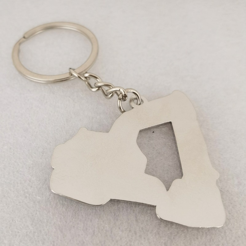 Creative custom excavator key chain company advertising promotion small gift enamel metal keychain