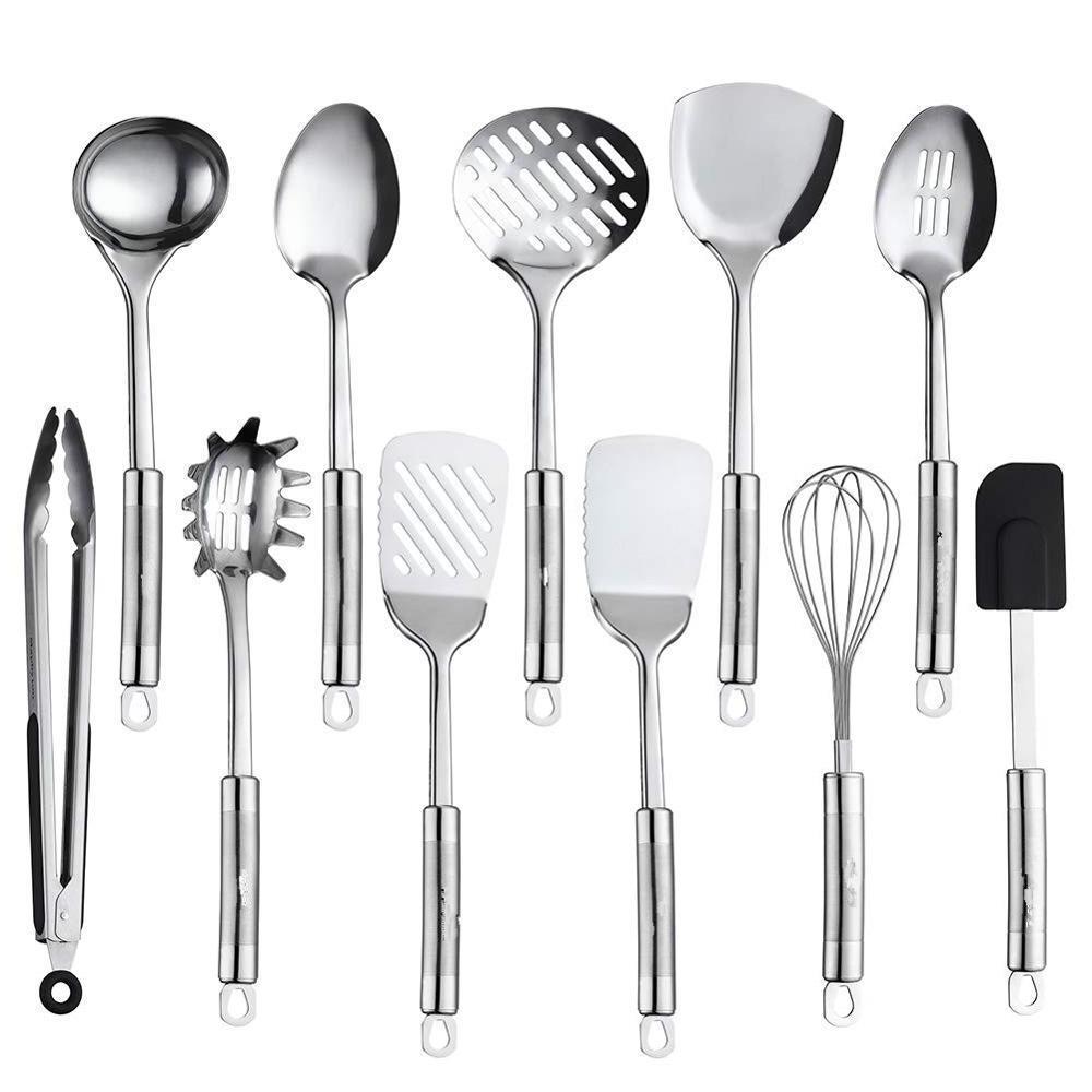 11 piece stainless steel kitchenware tools gadgets set cooking utensils set kitchen serving utensils set