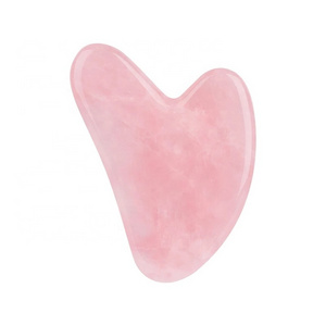 Hot Selling Rose Quartz Jade Guasha Stone For Face Neck Natural Jade Gua Sha Scraper Board Massage