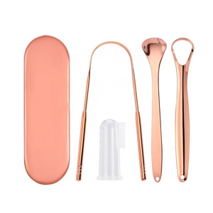 Medical Grade 100% Stainless Steel Tongue Scrapers for Oral Care  Easy to Use Tongue Cleaner for Hygiene