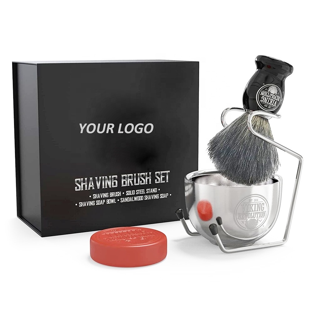 Premium Shaving Brush Set for Men Shaving Soap Shaving Brush and Bowl with Gift Box