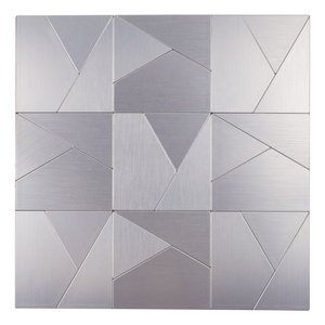 3D Art Peel and Stick Aluminium Mosaic Tile