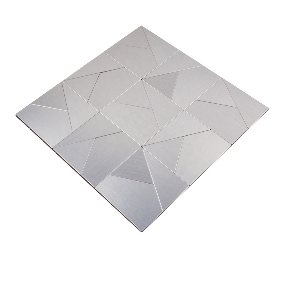 3D Art Peel and Stick Aluminium Mosaic Tile