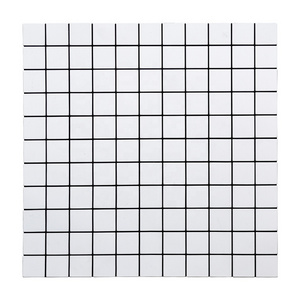 Square white colour aluminum peel and stick mosaic tile for kitchen backsplash