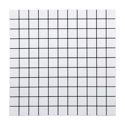 Square white colour aluminum peel and stick mosaic tile for kitchen backsplash