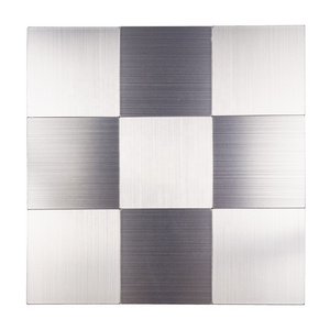 Ready to Ship Aluminum Surface Peel and Stick Tile Metal Backsplash for Kitchen