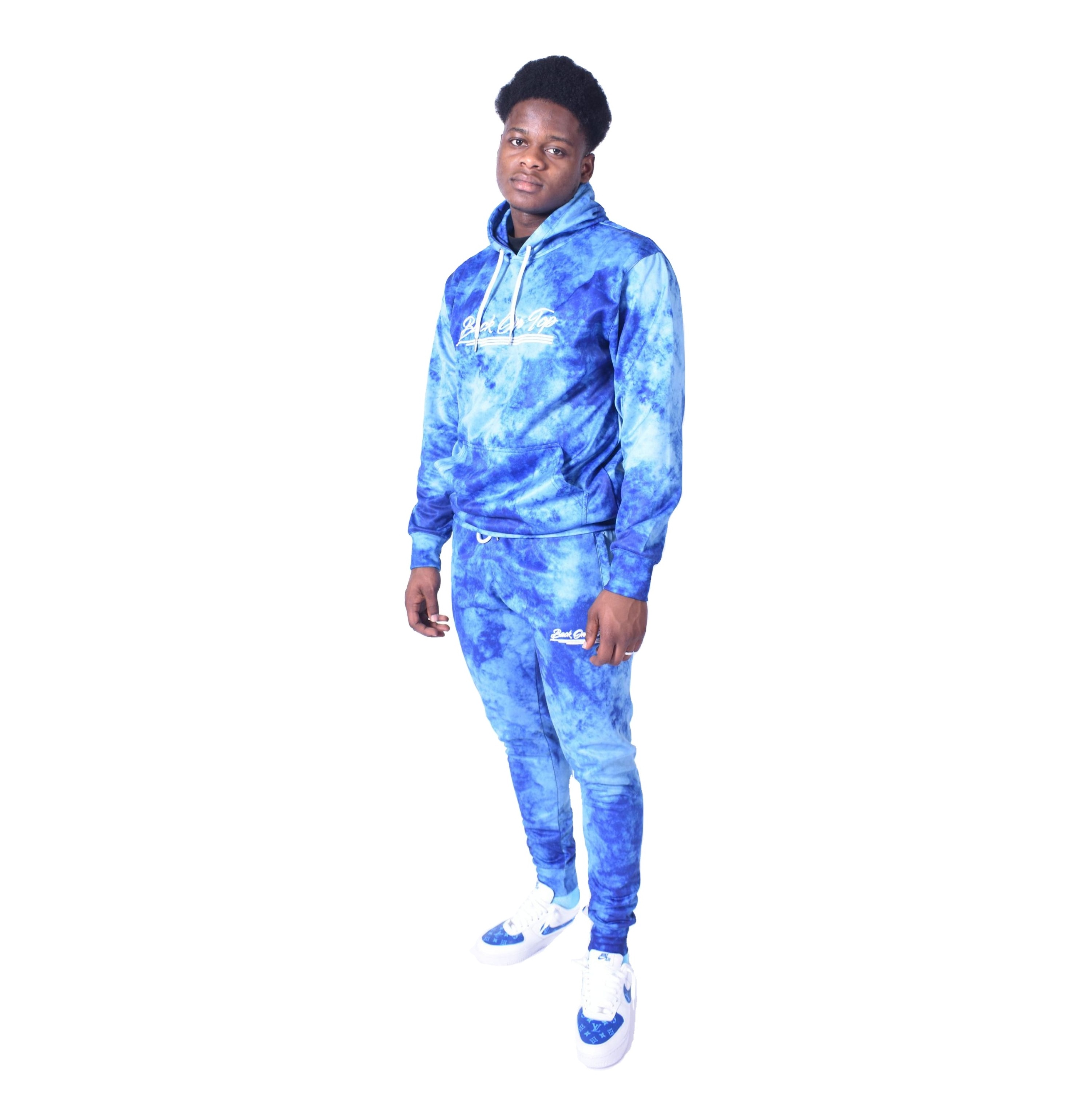 Customised Design Luxury 100% Cotton Tie Dye Athletic Training Jogging Track Joggers Suits Sets Tracksuit Mens Sweatsuits