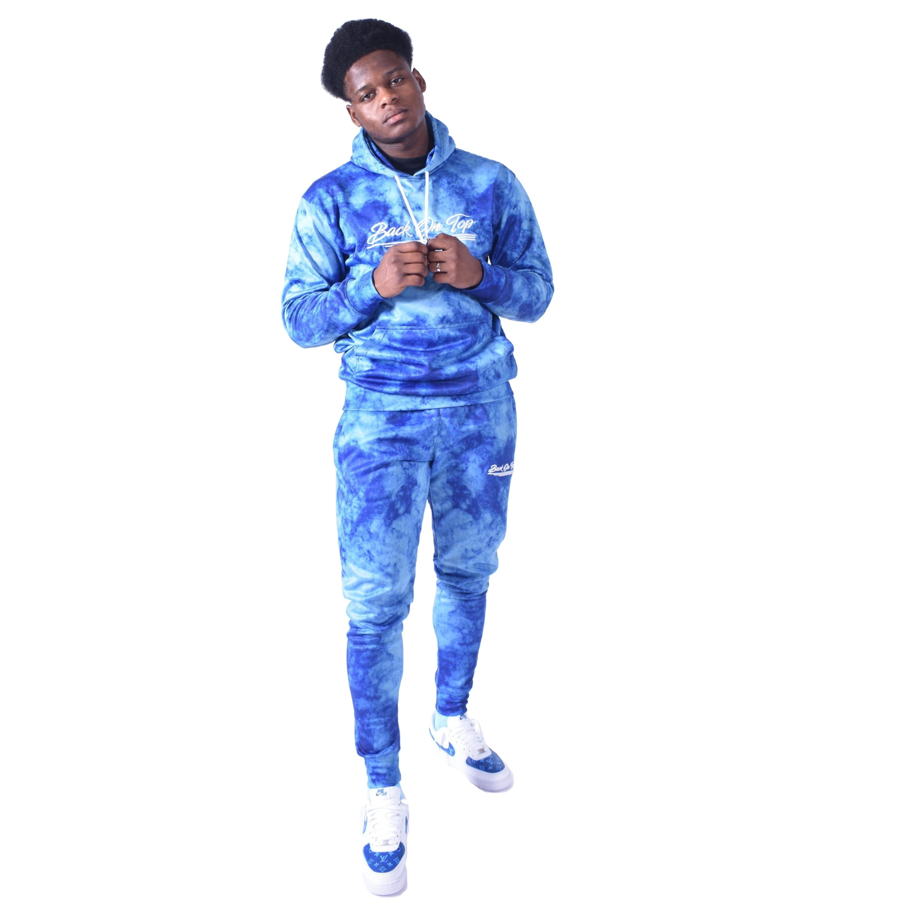 Customised Design Luxury 100% Cotton Tie Dye Athletic Training Jogging Track Joggers Suits Sets Tracksuit Mens Sweatsuits