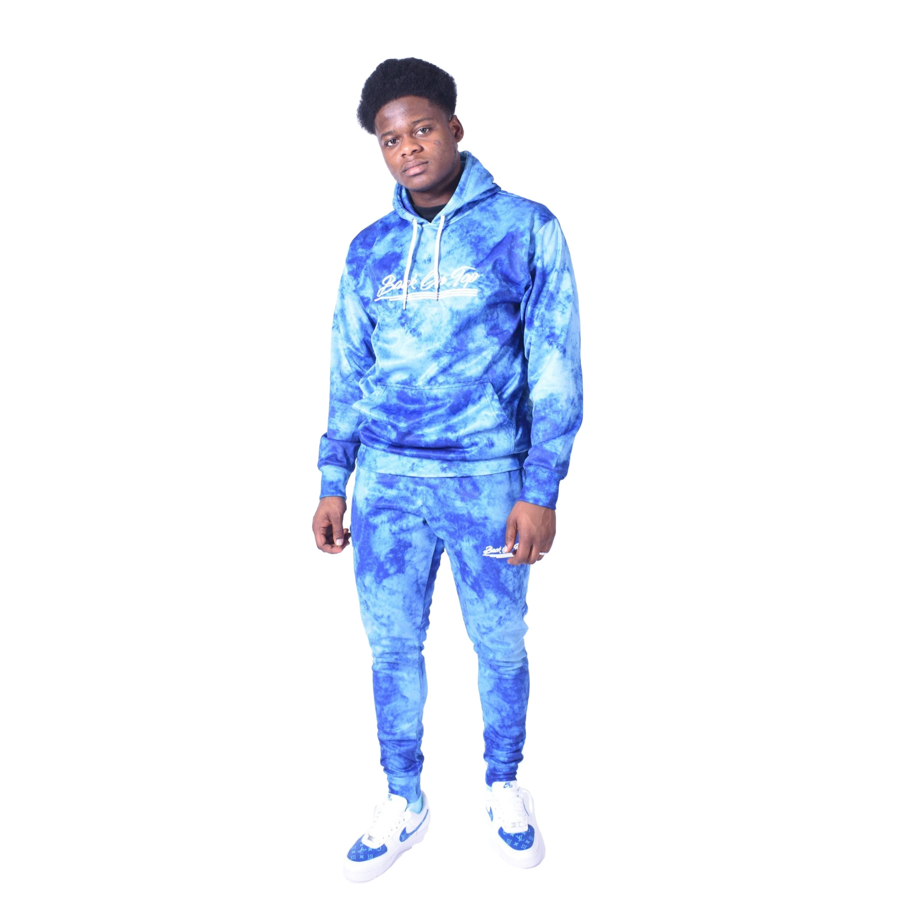 Customised Design Luxury 100% Cotton Tie Dye Athletic Training Jogging Track Joggers Suits Sets Tracksuit Mens Sweatsuits