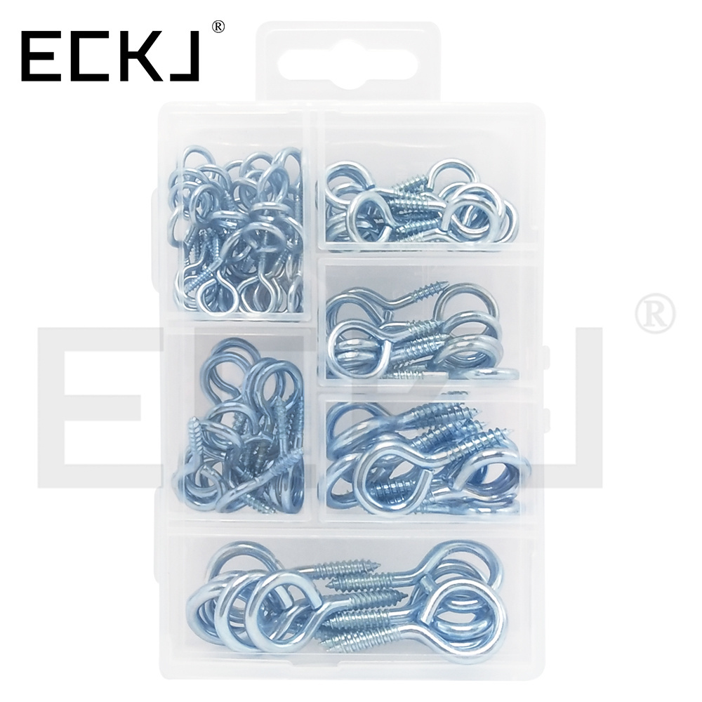 High quality galvanized carbon steel eyebolt self tapping eye screw 9-ring kit galvanized eyebolt screw eyes