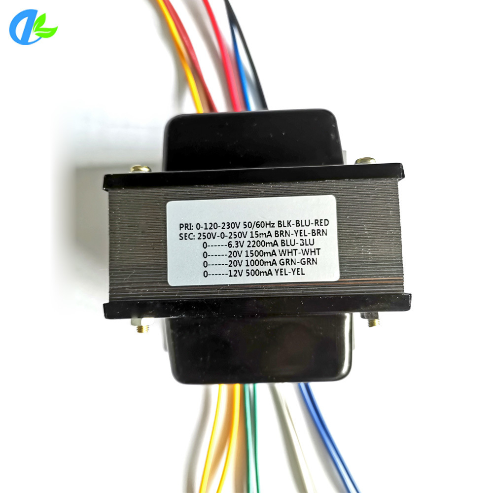 EI 86x42 audio power transformer 120v 60hz 230v 50hz to 250v 20v 12v 6.3v 50hz dual outputs 100VA lamination transformer