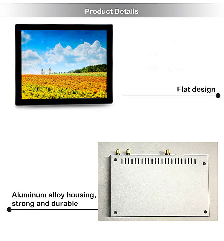 M170EGE-L20 M190ETN01 17 inch 19 inch 5 4 1280*1024 Open Frame LCD Monitor Support Waterproof