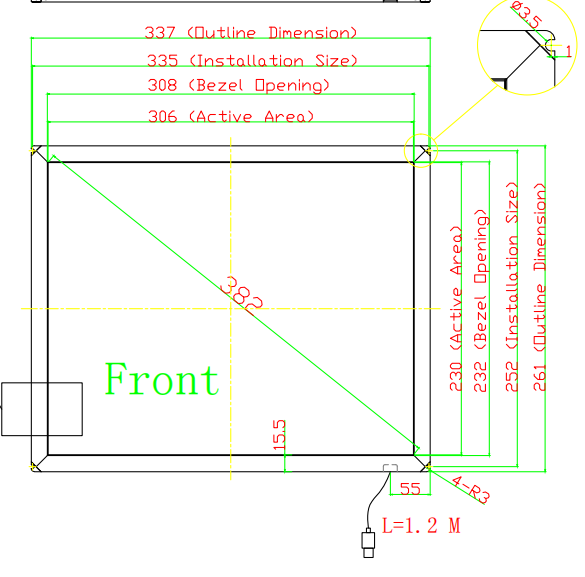 Customize  touchscreen 10.1 13.3 15 15.6 17 19 21.5 23.6 inch 4:3 16:9 IR PCAP 10 points USB RS232 Touch Screen Touch Panel