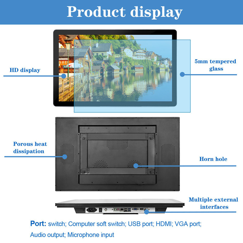 Commercial Ads Screen Lcd Advertising Display 32 43 49 55 Inch Indoor Wall Mount Media Player Digital Signage And Display