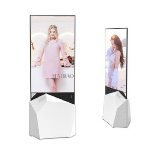 Advertising playing equipment Vertical two-sided LCD hanging double sided lcd display