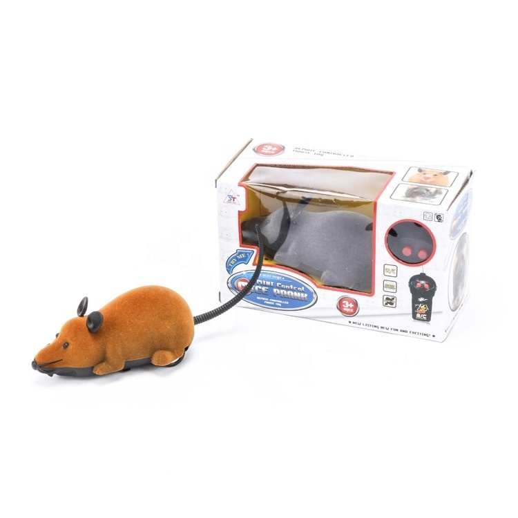 Hot Selling RC Funny Wireless Electronic Remote Control Mouse Rat Pet Toy For Cats