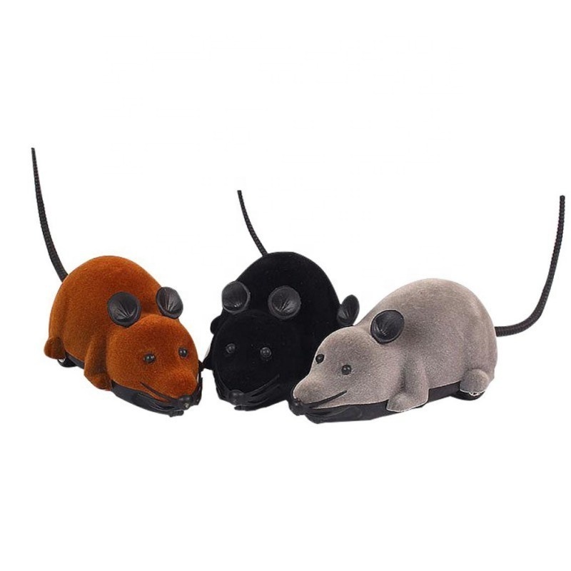 Hot Selling RC Funny Wireless Electronic Remote Control Mouse Rat Pet Toy For Cats