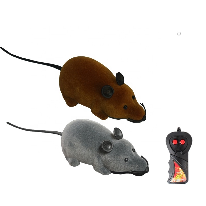 Hot Selling RC Funny Wireless Electronic Remote Control Mouse Rat Pet Toy For Cats