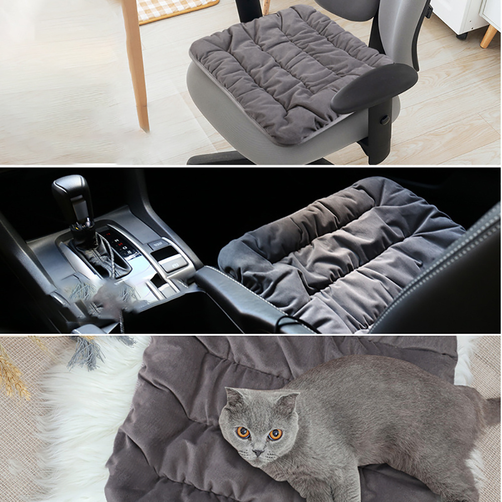 New Design USB Dutch Velvet Heating Seat Cushion Heated Car Seat Cover Heated Seatseat Cushion With Three warm Level