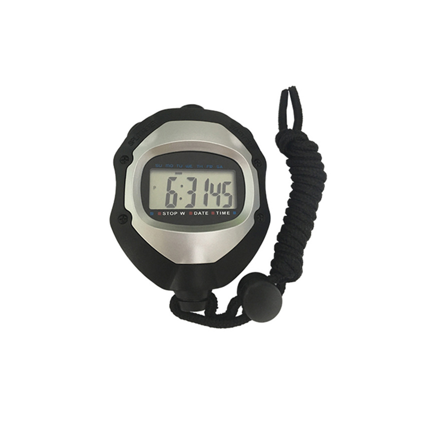 EMAF ABS digital arm sport watch pedometer 1/2/3 rows stopwatch 0.01S accurate waterproof coach stopwatch with lanyard